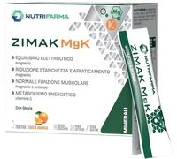 Aqua Viva Zimak MgK - Integratore alimentare per la stanchezza e la funzione muscolare, 20 stick