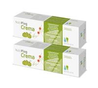 NutriFlog Crema 150ml (Pacco doppio, 2x75ml) - Sollievo per pelle sensibile con Cardiospermum, Zanthalene® e Acido Ialuronico - Tecnologia liposomiale - Dermatologicamente testata