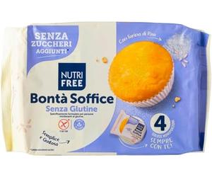 Nutrifree, Bontà soffice senza zuccheri aggiunti e senza glutine, 140 g