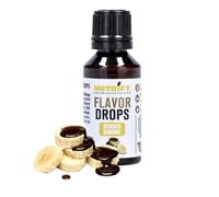 NUTRIFY Flavor Drops - Banana al cioccolato, 30 ml, gocce aromatiche senza calorie, più sapore in alimenti e bevande, senza zucchero, senza grassi, vegano, senza coloranti artificiali