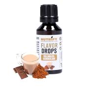 NUTRIFY Flavor Drops latte al cioccolato 30 ml, gocce aromatiche senza calorie, più sapore in alimenti e bevande, senza zucchero, senza grassi, vegano, senza coloranti artificiali, cioccolato al latte