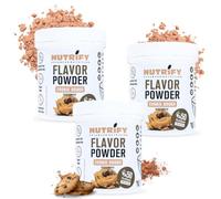 NUTRIFY Flavour Powder 3 x 150 g, in polvere saporita, riduce le calorie e ricca di fibre, solo 5,81 kcal per porzione, per dolcificare, cuocere e affinare gli alimenti, set da 3