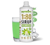 NUTRIFY Vital Fitness Drink 1:80 Sciroppo 1 L - Waldmeister, bevande concentrato con vitamine e L-carnitina senza zucchero - produce 80 litri di bevanda sportiva a basso contenuto calorico, 1000 ml