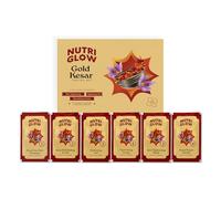 Nutriglow Natural's Advanced Pro Formula Gold Kesar Facial Kit for Glowing Skin| Cleanup Kit for Radiant Shine| Helps Tighten Pores, 60Gm