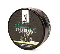 Nutriglow Natural's Bamboo Charcoal Face Pack with Ethiopian Kaolin Black Clay for Brightening, Lightening & Tightening Skin,100% Natural, 200Gm
