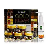 Nutriglow Natural's Ubtan Facial Kit for Glowing Skin, Tan Removal with Haldi & Chandan, 60gm