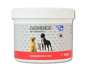 NutriLabs Geridex 60 compresse per cani anziani, con glucosamina, biancospino, ecc. - Integratore alimentare per cani