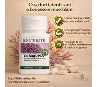 Nutrilite Cal Mag D Plus - Integratore Calcio Magnesio Vitamina D 180 compresse