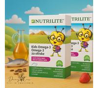 Nutrilite Kids Omega-3 Confezione da 2 | Sviluppo Ossa & Cervello | Gommose