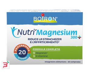 NUTRI'MAGNESIUM 300+ 80 COMPRESSE DA 500 MG SENZA GLUTINE NATURALMENTE PRIVO DI LATTOSIO