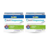 Nutri'Magnesium 300+ Bustine - Integratore Alimentare con Magnesio, Vitamine B ed E, Riduce Stanchezza, Gusto Agrumi, senza Glutine e Lattosio, Adatto ai Vegani - 2 Confezioni da 20 Bustine (2x20)