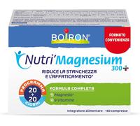 Nutri'Magnesium 300+ - Integratore Alimentare Con Magnesio, Vitamine B Ed E, per