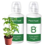 Nutrimento Piante Idroponiche,Soluzione di Nutrienti A e B per la Crescita | Nutrimento Vegetale - Adatto a Verdure, Frutta, Fiori, Giardino Interno, Prato e Terrazza