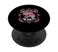 Nutrimi e dimmi che sono piuttosto divertente con i dinosauri PopSockets PopGrip Adesivo