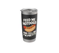 Nutrimi Hotdog e dimmi che sono carina Bicchiere termico in acciaio inox doppia parete