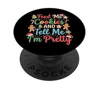 Nutrimi i biscotti e dimmi che sono carina PopSockets PopGrip Adesivo