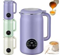 Nutripour - The 8-In-1 Multifunction Nut Milk Maker,Multifunctional Soymilk Maker, Smart Buttons, Nut Milk Blender, Automatic Soybean Machine Oat,Smart Buttons, Eight Modes, Large Capacity (Purple)