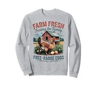 Nutrire la famiglia - Farm Fresh - Chicken Dad - Chicken Mom Felpa