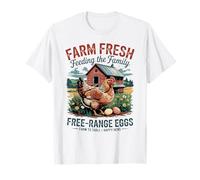 Nutrire la famiglia - Farm Fresh - Chicken Dad - Chicken Mom Maglietta