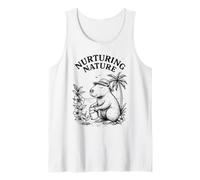 Nutrire la Natura retrò Capibara Giardinaggio Umorismo Canotta