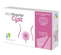 NutriRegular Cyst, 20 Capsule Naturali - Per il Benessere del Tratto Genito-Urinario - Con Mirtillo Rosso, D-Mannosio e Propoli - Prodotto in Italia - Nutrileya