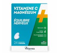 Nutrisanté Vitamina C + Magnesio Equilibrio Nervoso 24 Compresse Masticabili - Integratore