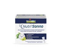 Nutri'Sonno - Integratore Alimentare con Melatonina, Magnesio e Melissa, Aiuta a Prendere Sonno Rapidamente, Migliora la Qualità del Sonno, Adatto ai Vegani - Confezione da 30 Stick Orosolubili