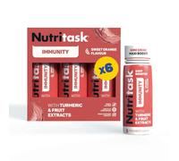 Nutritask Shot Immunity - Supporto Sistema Immunitario - Box da 6x60ml | Con Echinacea e Curcuma