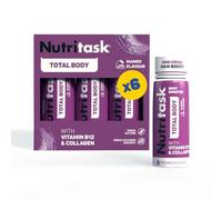 Nutritask Shot Total Body - Collagene e Vitamina B12 - Box da 6 x 60 ml | Con Collagene e Vitamina B12