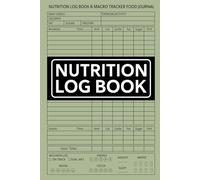 Nutrition Log Book: Track Your Macros, Count Calories, Record Daily Meals, Monitor Exercise, and Stay Focused on Achieving Your Health and Fitness Goals