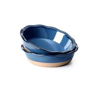 NUTRIUPS Set di 2 mini teglie da forno rotonde da 16,5 cm, per cucina, tortiera rotonda adatta al forno