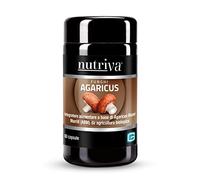 NUTRIVA Agaricus, Integratore Alimentare a base di Agaricus blazei Murrill, Micoterapia, Integratori a base di Funghi, Coadiuvante nel naturale e fisiologico benessere psico-fisico, 60 Capsule, BIO