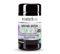 NUTRIVA Basival Detox, integratore alimentare a base di Sali minerali e Clorella. 60 compresse. Detox, azione depurativa e antiossidante. Vegano