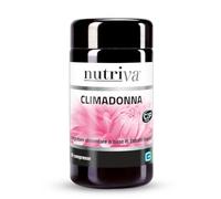 NUTRIVA Climadonna, Integratore Alimentare per Disturbi della Menopausa, Vampate, Tono dell'Umore, Sudorazione, con Salvia, Cimicifuga, Estratti Vegetali, Vegan 50 compresse