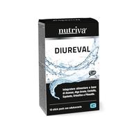 Nutriva Diureval, Integratore Alimentare con edulcorante gusto naturale mela in bustine, adatto per i vegani (15 stick pack da 10 ml)