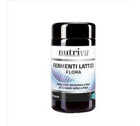 NUTRIVA Fermenti Lattici Flora, Integratore Alimentare a Base di Probiotici, Prebiotici e Fibre, Equilibrio della Flora Intestinale, Supporto dell'Apparato Digerente, Benessere Intestino 50 compresse