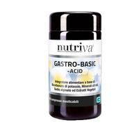 NUTRIVA Gastro-Basic, Integratore Alimentare per Digestione, Reflusso Gastro-Esofageo, Iperacidità, con Bicarbonato, Minerali, Sodio, 60 Compresse Masticabili, Vegan
