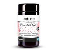 NUTRIVA Jaluronicos, Integratore Alimentare a Base di Acido Jaluronico, Collagene di Tipo II e Coenzima Q10, Ideale per il Benessere della Pelle, Contrasta l'Invecchiamento Cutaneo - 30 Compresse