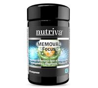 NUTRIVA Memoval Focus, Integratore alimentare a base di Bacopa, Colina, Ashwagandha, L-Glutammina, Vitamina B1. Utili al mantenimento della memoria e al benessere mentale. 30 compresse.