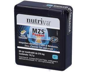 Nutriva MSZ Pocket Compresse Masticabili Gusto Camomilla 16,2 g Compre