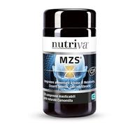 NUTRIVA MZS, Integratore Alimentare Melatonina, Zinco, Selenio, Utile per Dormire, Rilassamento e Benessere Mentale, 1mg di Melatonina, per Vegetariani 120 Compresse Masticabili