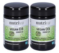 Nutriva® Vegan D3 2000 Ui 2x65,28 g Compresse