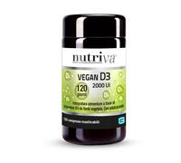 NUTRIVA Vegan D3 Integratore Alimentare a Base di Vitamina D3 Ideale per le Ossa