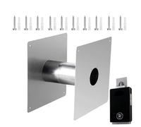 Nutrizione a doppia parete in acciaio - accessorio superato aggiuntivo da 2,36 pollici, resistente ad alta temperatura, dal forno a parete | Ventilazione sicura con la scelta della parete, ideale