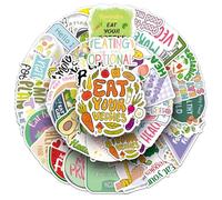 Nutrizione Salute Adesivi 50 Pezzi Stickers Skateboard Graffiti Adesivi Moto Bicicletta Snowboard Bagagli Portatile Valigia per Bambini e Ragazzi Impermeabile Vinile Adesivi