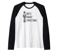 Nuts About Christmas! Schiaccianoci Squad Divertente Balletto Meme Maglia con Maniche Raglan