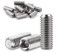 Nuts OT nuts 15 viti filettate M3 x 8 mm, DIN 913 304, in acciaio inox A2 V2A, con esagono incassato e testa tonda a forma di cono, per montaggio e riparazione di mobili