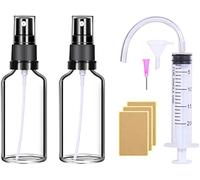 Nuts OT nuts Bottiglia Spray Vuota Boccette vetro 2Pcs Trasparente Flacone Spray Vuoto 50ml Riutilizzabili Spray Bottle Contenitore Spray vuoto Portatile Bottiglia Spray per profumi Oli essenziali