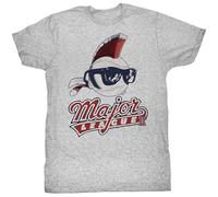 NUTS SNACKS Major League II Tall T Shirt Mohawk Logo Grey Tee Grey S