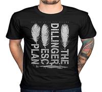 NUTS SNACKS The Dillinger Escape Plan Feathers T Shirt Black L
